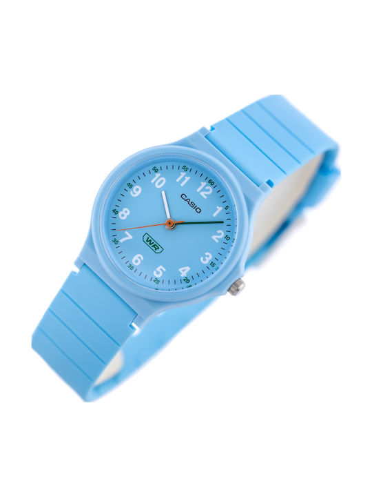 Casio Women's Watch with Turquoise Rubber Strap