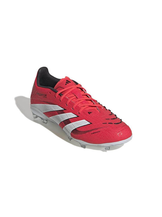 adidas Predator Elite Ποδοσφαιρικά Παπούτσια με Τάπες FG Κόκκινα adidas Predator Elite Ποδοσφαιρικά Παπούτσια με Τάπες FG Κόκκινα