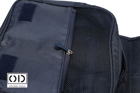 Organizator Pentru Cosmetice Cu Separatoare Albastru 42x24x9cm