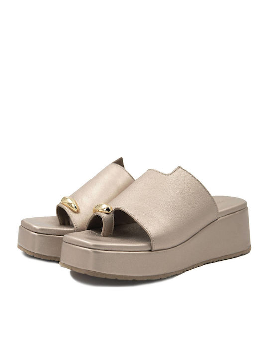 Platforme Dama De Vară Tip Slip On Auriu C79-Auriu