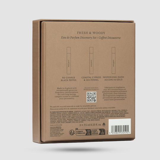 Molton Brown Fresh & Woody Γυναικείο Σετ με Eau de Parfum 3τμχ
