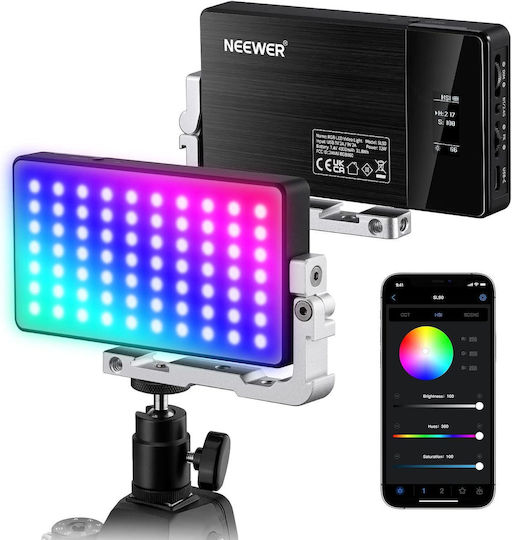 Neewer COB Licht 12W RGB Auf-Kamera mit Lichtstärke Lux 1700