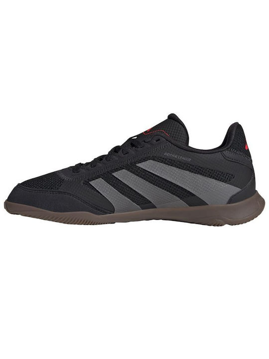 adidas Papuci de fotbal pentru copii Predator League de futsal Negre