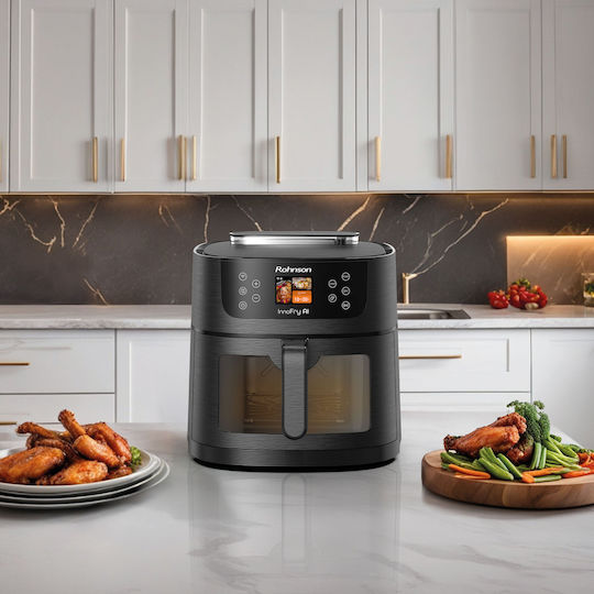 Rohnson Air Fryer with Wi-Fi 8lt Black R-2884 AI