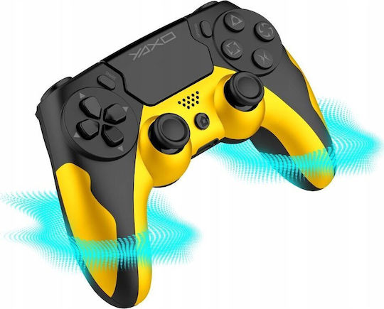 Yaxo Hornet Fury Wireless Gamepad pentru PC / PS4 Galben