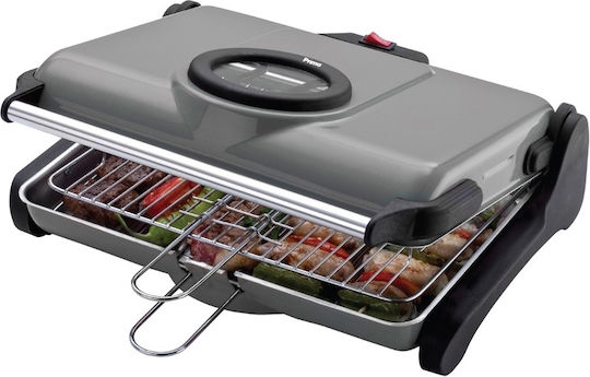 Primo Tabletop Electric Grill Aluminium Grill 1200W with Lid 34cmx26cmcm