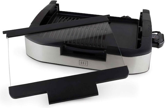 Ready Tabletop Electric Grill Smooth and Ribbed Plate 1800W 35cmx24cmcm