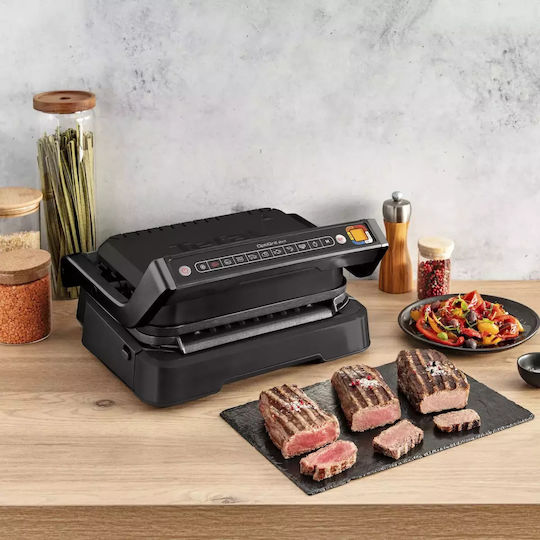 Tefal Gc Επιτραπέζια Ηλεκτρική Ψησταριά Σχάρας 2100W με Καπάκι