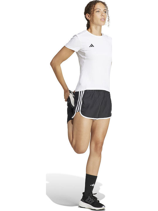 Adizero E Γυναικείο T-shirt Fast Drying Λευκό