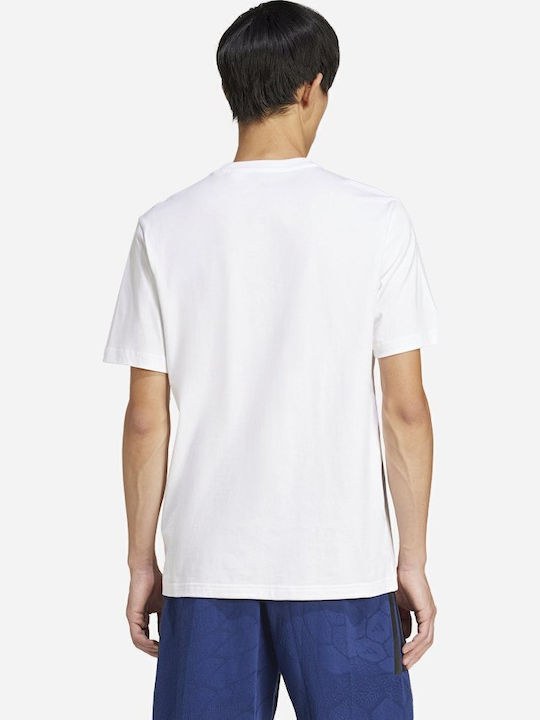 Tiro Linear Αθλητικό T-shirt Λευκό