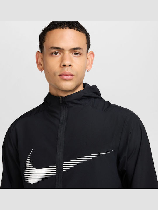 Form Dri-Fit Geacă Cu Glugă Neagră