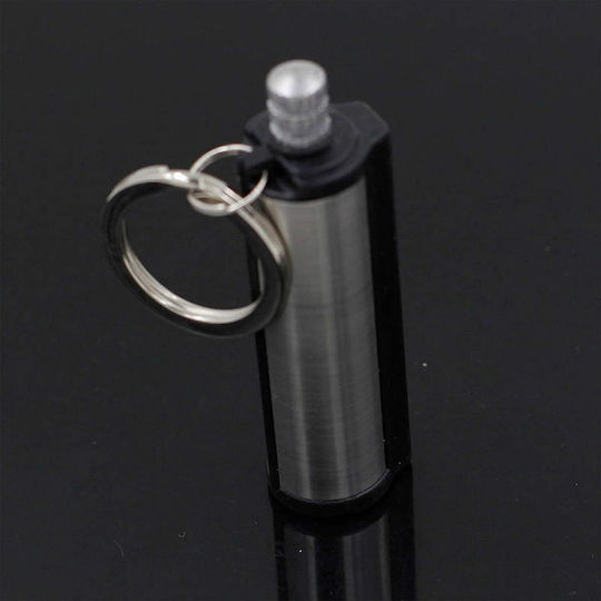 Chibrit Reîncărcabil Zola Rezistent la Intemperii Oțel 6.4x1.9 Cm Gri