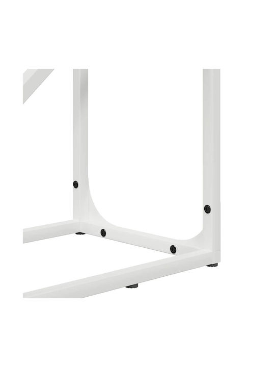 vidaXL Inox Ράφι Αποθήκευσης Ξύλων 40x25x100cm Λευκό