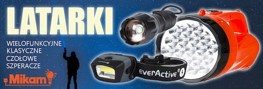 Gtv Φακός LED IP44 με Μέγιστη Φωτεινότητα 400lm