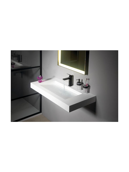Gedy PI81 Dispenser Γυάλινο Μαύρο 125ml