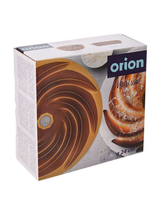Orion Formă de Patiserie pentru Chec Rotund din Aluminiu 24buc 1buc