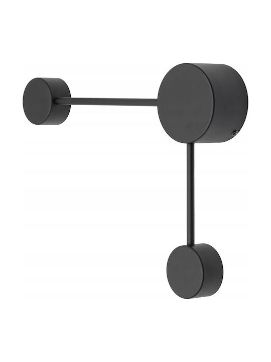 TK Lighting Μοντέρνο Φωτιστικό Τοίχου με Ντουί GX53 Μαύρο