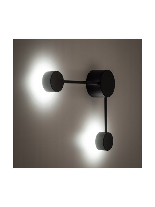TK Lighting Μοντέρνο Φωτιστικό Τοίχου με Ντουί GX53 Μαύρο