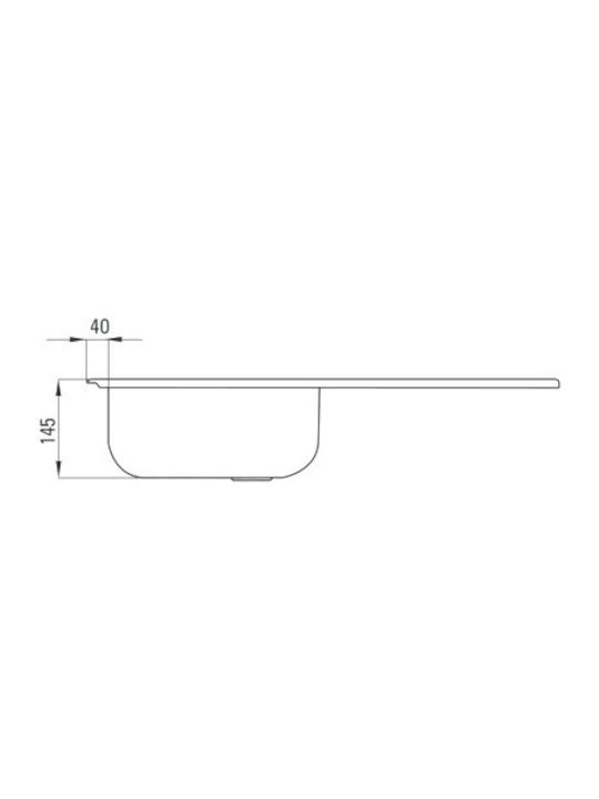 Deante Drop-In Chiuvetă Inox cu robinet L43.5xW76cm 5908212037683