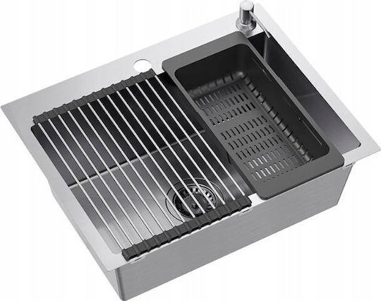 Quadron Drop-In Spüle aus Verbundgranulat B58xT45cm