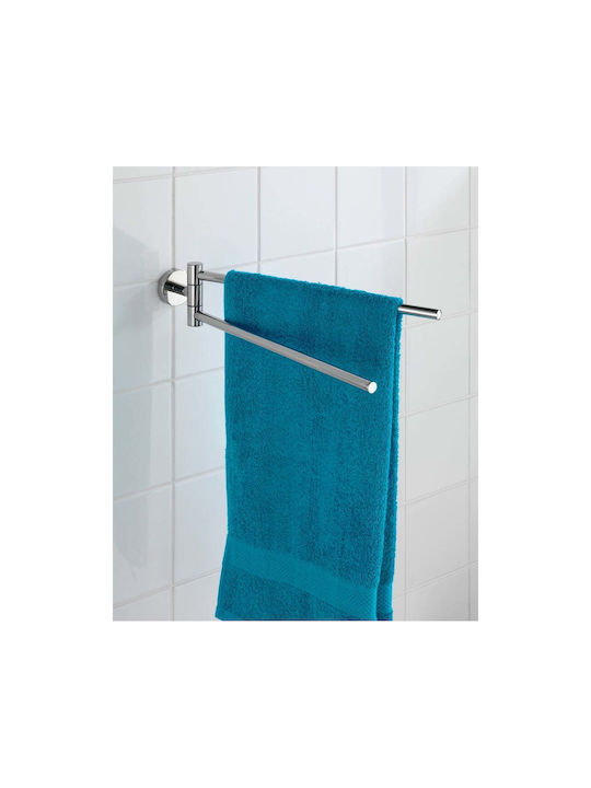 Wenko Double Bathroom Towel Rack 43x5.5cm Inox Silver