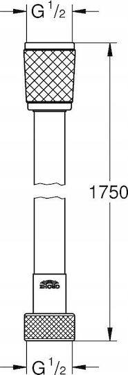 Grohe Duschschlauch Spirale 200cm Silber