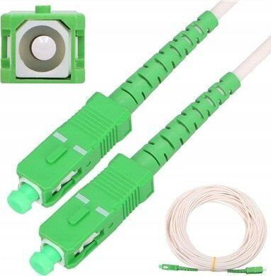 Extralink Fiber Optic Cable SC/APC-SC/APC 10m White 1pcs