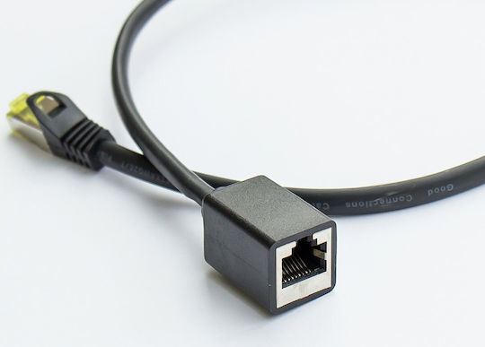 Alcasa S/FTP Cat.6 (Gigabit) Καλώδιο Δικτύου Ethernet 5m Μαύρο