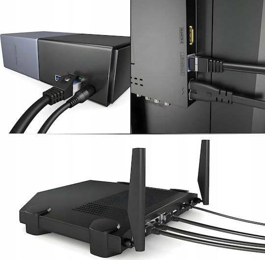 Montis S/FTP Cat.6a (Gigabit) Network Cable Ethernet 40m Black