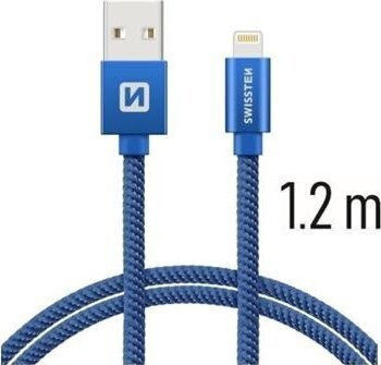 Swissten USB-A to Lightning Cable Blue 1.2m (71523208)
