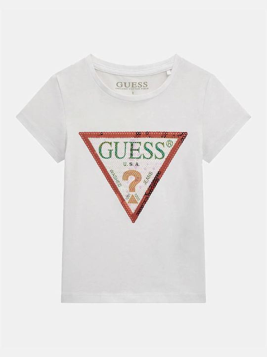 Guess Kinder-T-Shirt Weiß