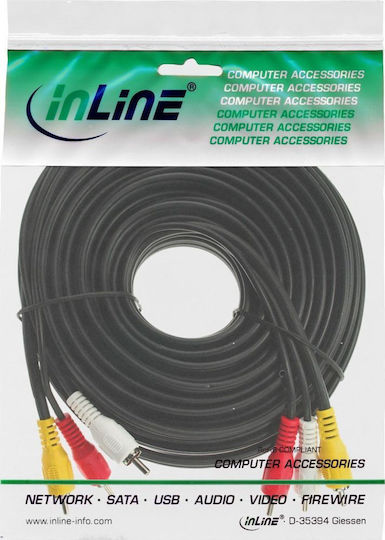 InLine Cablu RCA de sex masculin - RCA de sex masculin 10m 89610