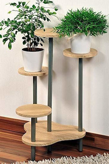 Kesper Plant Stand Metal Brown 64.5cmx46cmx72.5cmcm.