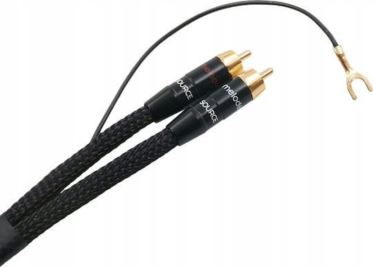 Melodika Кабел 2x RCA мъжки - 2x RCA мъжки 0.5м MDPHD05