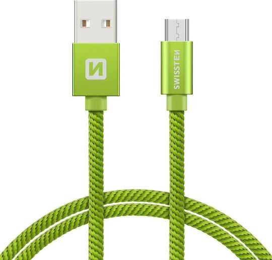 Swissten Regular USB 2.0 to micro USB Cable Γκρι 2m (71522303) 1τμχ