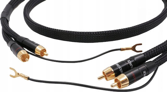 Melodika Кабел 2x RCA мъжки - 2x RCA мъжки 2.5м MDPHD25