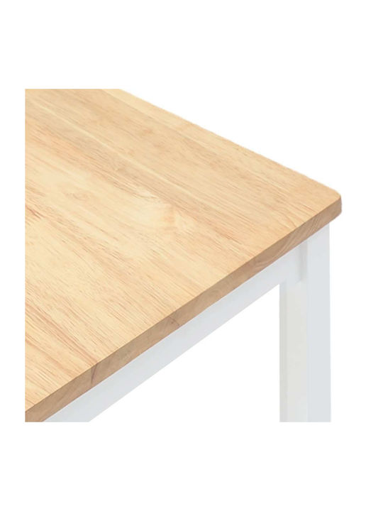 Dining Room Wooden Chair White 41x48.5x101cm 2pcs