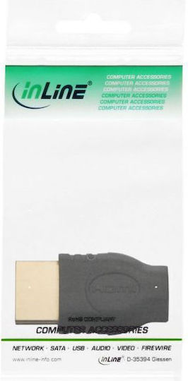 InLine HDMI / Mikro-HDMI Männlich Zu HDMI / Mikro-HDMI Weiblich Konverter 1Stück 17690A