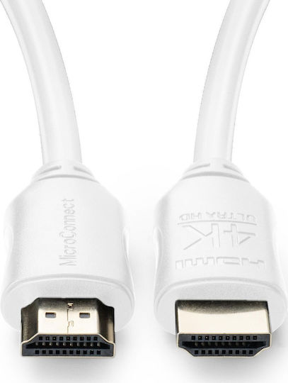 Microconnect Cable HDMI male - HDMI male 0.5m White