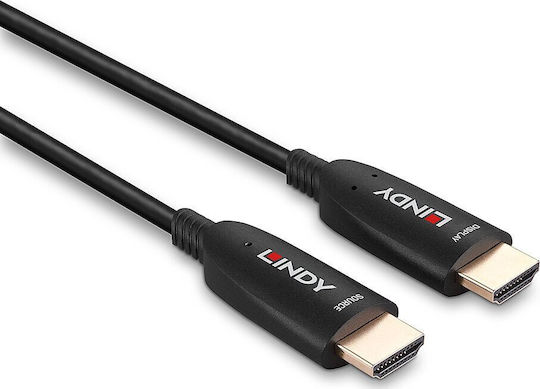 Lindy Cable HDMI male - HDMI male 60m Μαύρο