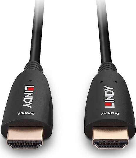 Lindy Cable HDMI male - HDMI male 60m Μαύρο