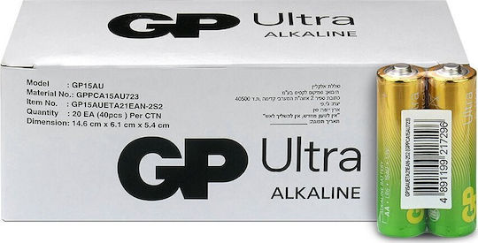Genius Pack Alkaline Batteries AA 1.5V 40pcs