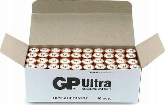Genius Pack Alkaline Batteries AA 1.5V 40pcs