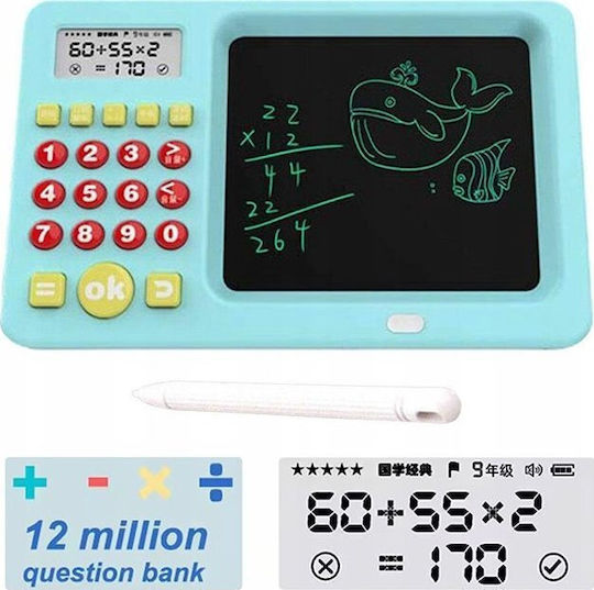 Tablet Rysunkowy Tablica Lcd 5 2'' Kolorowa Deska Kreślarska + Kalkulator Niebieski