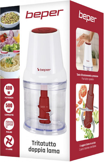 Beper Πολυκόπτης Multi 400W με Δοχείο 500ml Λευκός