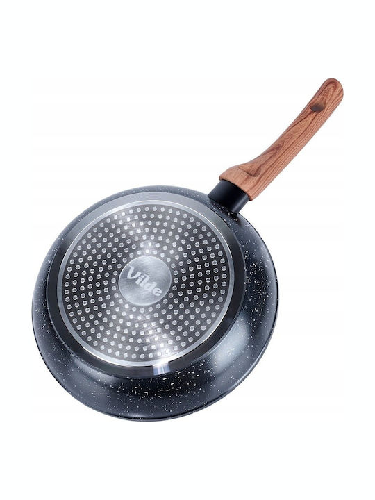Vilde Non-Stick Pan Interior Coating Granite Granitica 24cm Black