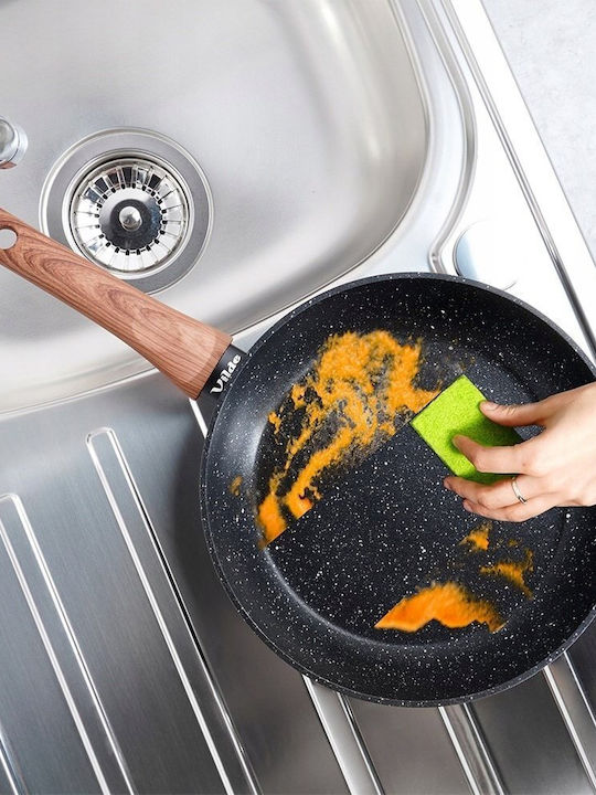 Vilde Non-Stick Pan Interior Coating Granite Granitica 24cm Black