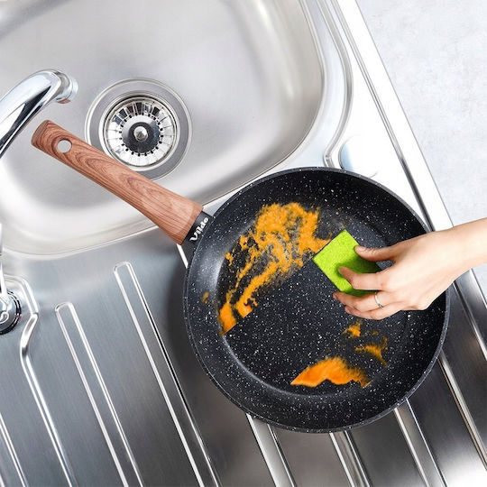 Vilde Non-Stick Pan Interior Coating Granite Granitica 24cm Black