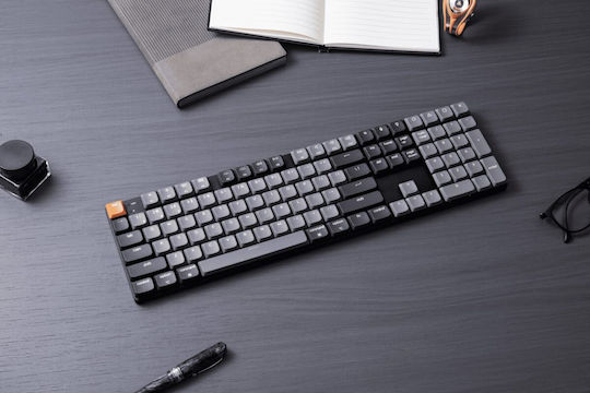 Keychron K5 V2 K5X-B3 Wireless Gaming Mechanical Keyboard with Gateron Low Profile Brown Switches and RGB Lighting English US