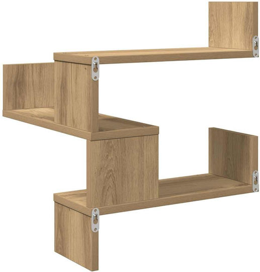 Eckige Wandregale Braune 2Stücke 40x40x49.5cm